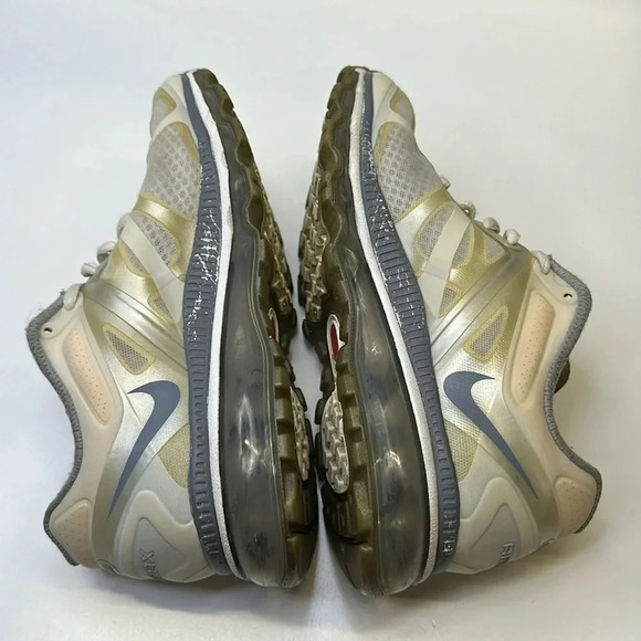 Nike Air Max Sneakers Lace Up Running 2012 Shoes 487679-100 Womens Size 8 - Picture 9 of 11